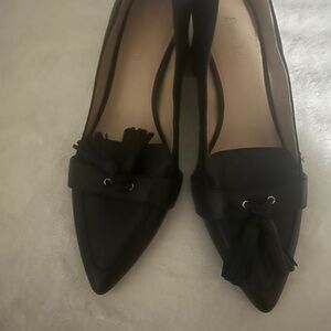 Essex Lane Black Tassel Loafers